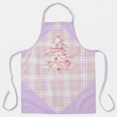 Blauwe Paarse roze pistaven en kerstsnoeprietjes A Schort (Voorkant)