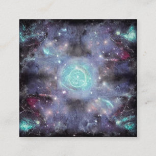 Blauwe Paarse ruimte, achtergrond Vierkante Visitekaartje