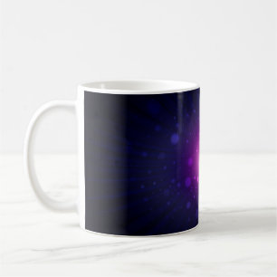 Blauwe Paarse ruimte Galaxy sterren Abstract Koffiemok