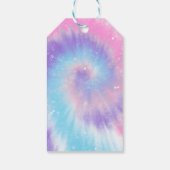 Blauwe & Paarse Spring Gift Tags Cadeaulabel (Achterkant)