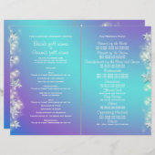 Blauwe paarse strandstrande (Voorkant / Achterkant)