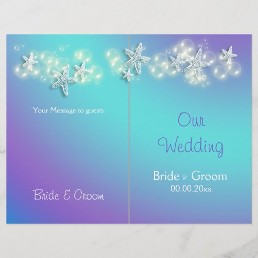 Blauwe paarse strandstrande (Achterkant)