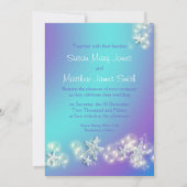 Blauwe paarse strandstrande kaart (Achterkant)