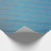Blauwe Paarse streep moderne geometrische Abstract Cadeaupapier (Hoek)