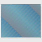 Blauwe Paarse streep moderne geometrische Abstract Cadeaupapier (Vlak)