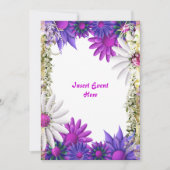 Blauwe paarse verloving verjaardag kaart (Voorkant)