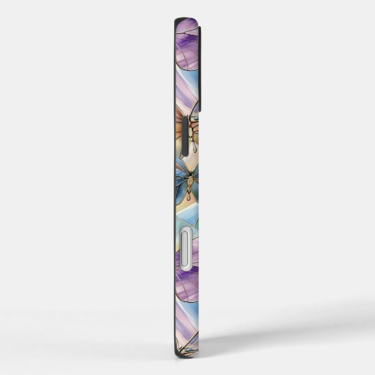 Blauwe Paarse vlinder Case-Mate iPhone Case (Achterkant / Rechts)