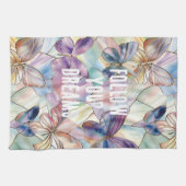 Blauwe Paarse vlinder Theedoek (Horizontaal)