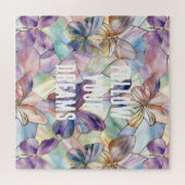 Blauwe Paarse Vlinders Legpuzzel (Horizontaal)