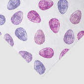 BLAUWE PAARSE WATERVERF EASTER EIEREN TISSUEPAPIER (Detail)
