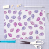 BLAUWE PAARSE WATERVERF EASTER EIEREN TISSUEPAPIER (Craft)