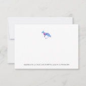 Blauwe Paarse Waterverf herder Illu (Voorkant)