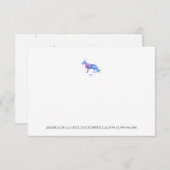 Blauwe Paarse Waterverf herder Illu (Voorkant / Achterkant)