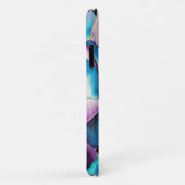 Blauwe paarse waterverf roos kunst Case-Mate iPhone case (Achterkant/rechts)