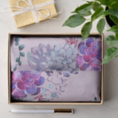 Blauwe paarse waterverf tissuepapier (Geschenk)