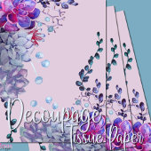 Blauwe paarse waterverf tissuepapier