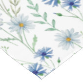 Blauwe Paarse Waterverf Wildflower Tafelkleed (Gekanteld)