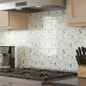 Blauwe Paarse Waterverf Wildflower Tegeltje