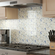 Blauwe Paarse Waterverf Wildflower