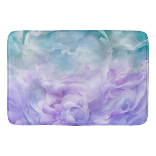 Blauwe & paarse wolkenwerveling badmat