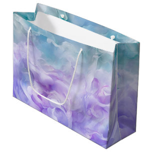 Blauwe & paarse wolkenwerveling groot cadeauzakje