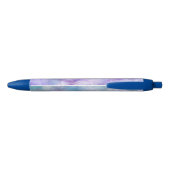 Blauwe & paarse wolkenwerveling inkt pen (Achterkant)