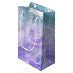 Blauwe & paarse wolkenwerveling klein cadeauzakje
