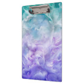 Blauwe & paarse wolkenwerveling klembord (Links)