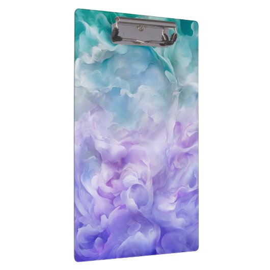 Blauwe & paarse wolkenwerveling klembord (Rechts)
