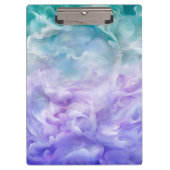 Blauwe & paarse wolkenwerveling klembord (Voorkant)