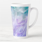 Blauwe & paarse wolkenwerveling latte mok (Rechts)