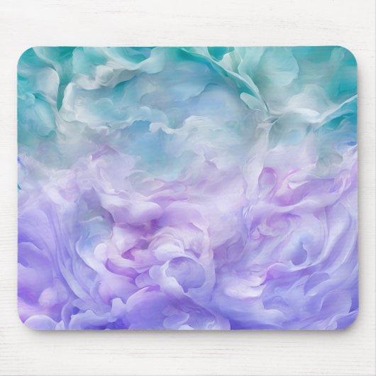 Blauwe & paarse wolkenwerveling muismat (Voorkant)