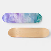 Blauwe & paarse wolkenwerveling persoonlijk skateboard (Horizontaal)