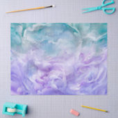 Blauwe & paarse wolkenwerveling tissuepapier (Craft)