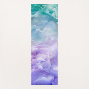 Blauwe & paarse wolkenwerveling yogamat