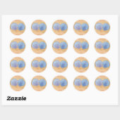 Blauwe Paarse zeehonden Weddenschap Stickers (Vel)
