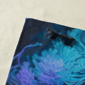 Blauwe Paarse Zeemeermin Strandlaken (In situ)