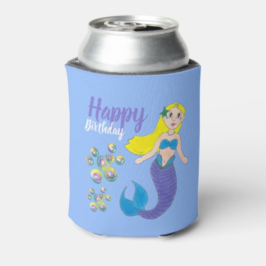 Blauwe Paarse zeemeervis in de Oostzee Blikjeskoeler (Blikje Achterkant)