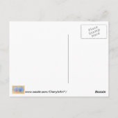 Blauwe Paarse Zeeschelpen in het Zand Briefkaarten (Achterkant)