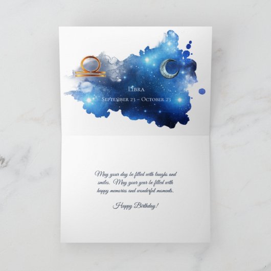  Blauwe Paarse Zodiabetische Weegdag Kaart (Binnen)
