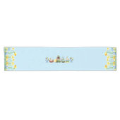 Blauwe paaslentekort korte tafelloper (Horizontaal)