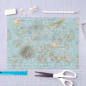 Blauwe paasvogels en nesten Decoupage papier (Craft)