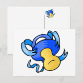 blauwe pacifier briefkaart (Voorkant / Achterkant)