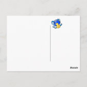 blauwe pacifier briefkaart (Achterkant)