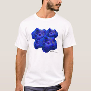Blauwe paddenstoel, Actinodiscus sp. koraal T-shirt