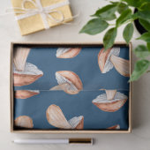 Blauwe paddenstoelen tissuepapier (Geschenk)