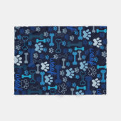 Blauwe pagina's en Botten Fleece Deken (Voorkant (Horizontaal))