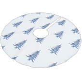 Blauwe Pagoda Kerstboom Patroon Tree Rok Kerstboom Rok (Gekanteld)