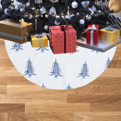 Blauwe Pagoda Kerstboom Patroon Tree Rok Kerstboom Rok