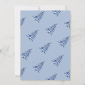 Blauwe Pagode Kerstboom Cadeaukaarthouder Kaart (Achterkant)